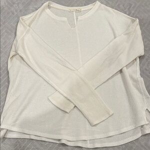 rag & bone Cream Long Sleeve Blouse